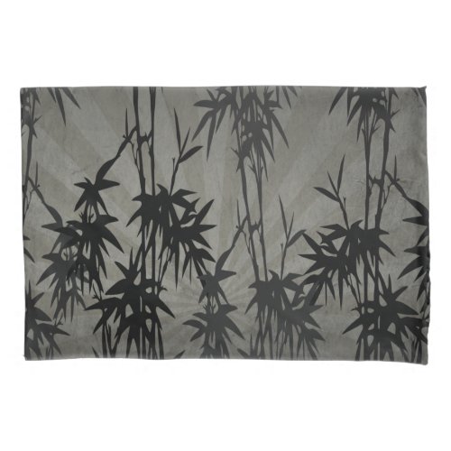 BAMBOO BLACK VINTAGE NATURE  PILLOW CASE