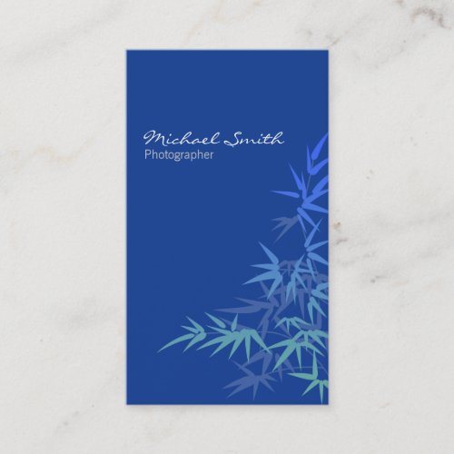 Bamboo Blue Business Cards