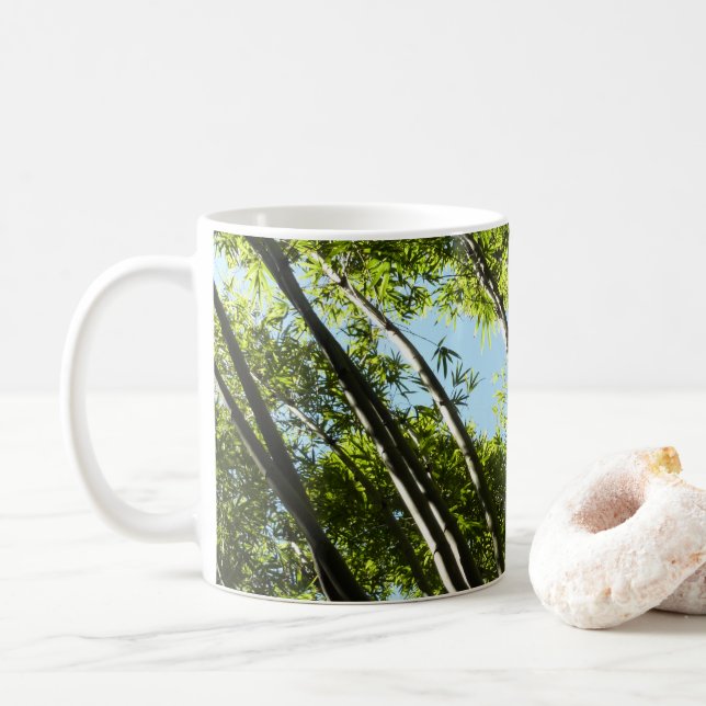 Bamboo Botanical Nature Photography Coffee Mug (With Donut)