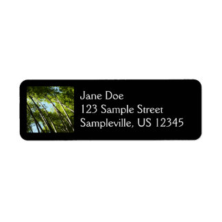 Bamboo Botanical Nature Photography Label