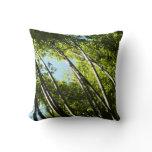 Bamboo Botanical Nature Photography Throw Pillow