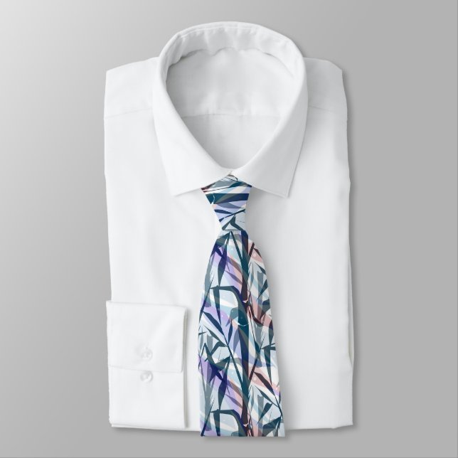 Bamboo branches. neck tie (Tied)