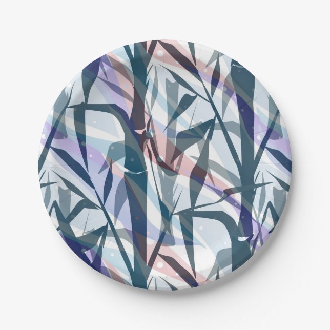 Bamboo branches. paper plates (Front)