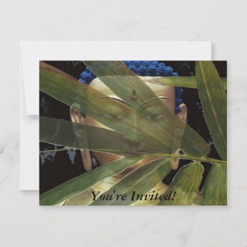 Bamboo Buddha Personalized Invites