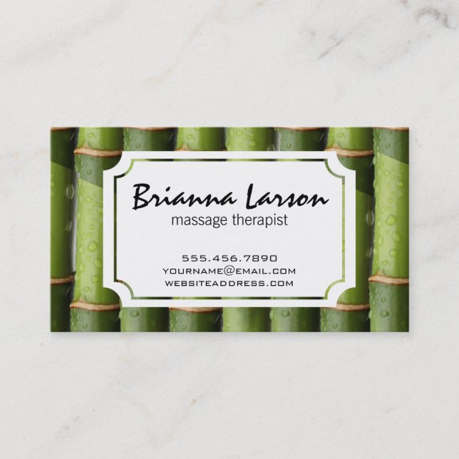 Bamboo Business Card (Front)