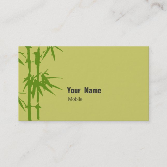 Bamboo Business Card (Front)