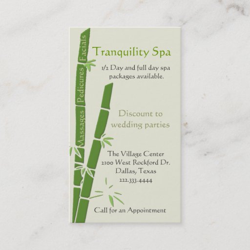 Customizable Bamboo Business Card