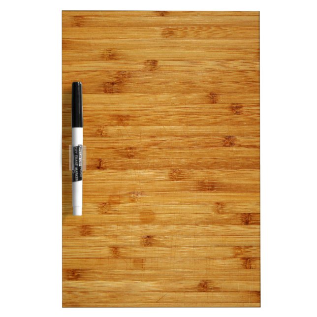 Bamboo Butcher Block Dry-Erase Board (Front)