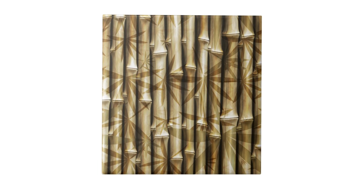bamboo ceramic tile Zazzle