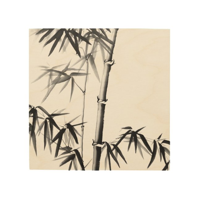 Bamboo - Chinese Style - unframed Wood Wall Art (Front)