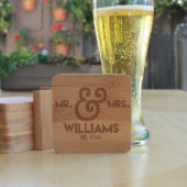 Bamboo Coaster Set Of 6 With Holder | Williams (Front)