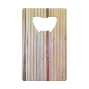 Bamboo Credit Card Bottle Opener