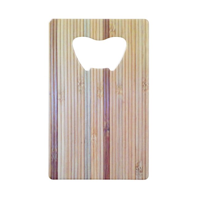 Bamboo Credit Card Bottle Opener (Front)