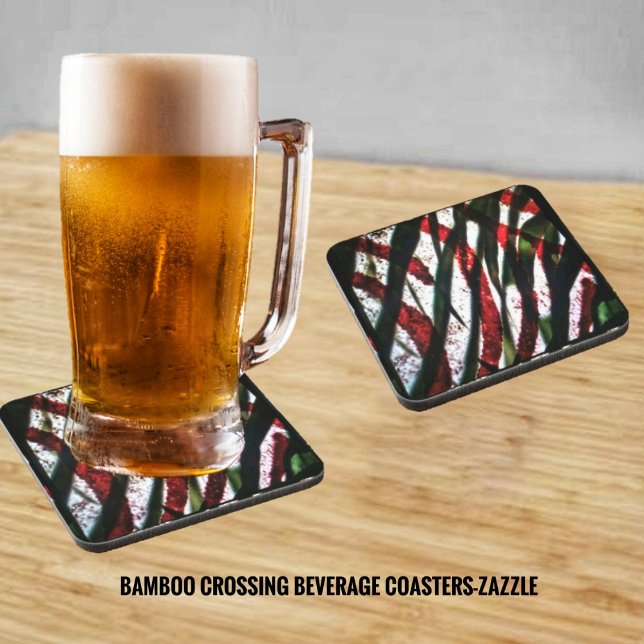 Bamboo Crossing   Beverage Coaster (Creator Uploaded)
