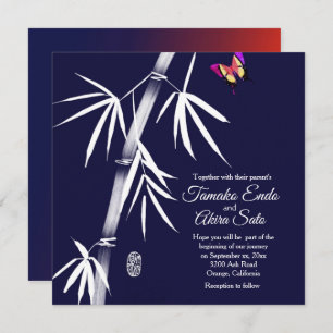 Bamboo Custom Wedding Invitation