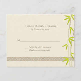 Bamboo Design Reply cards