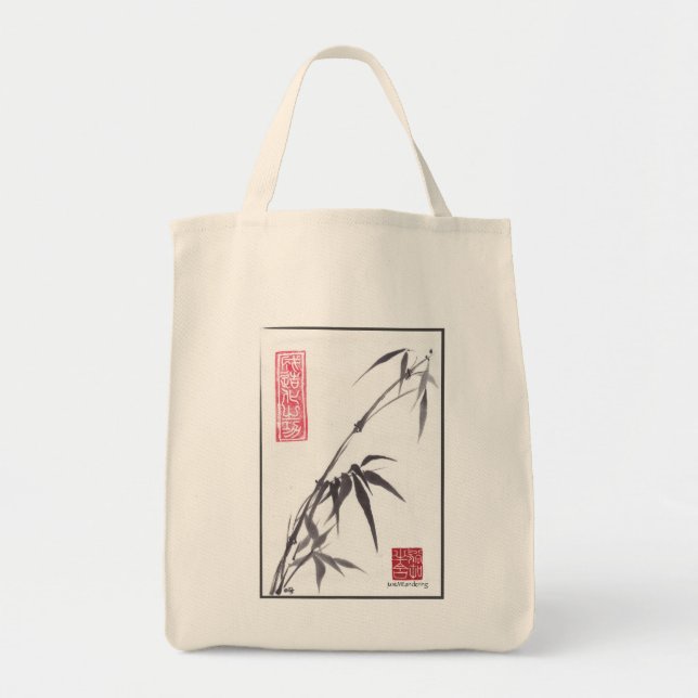 Bamboo "Extend Yourself" SumiSack Tote Bag (Front)