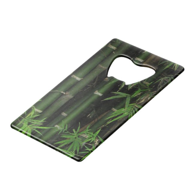 Bamboo ... Fao Rai, Nong Khai, Isaan, Thailand Credit Card Bottle Opener (Front Angled)
