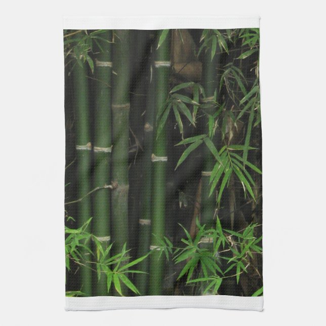 Bamboo ... Fao Rai, Nong Khai, Isaan, Thailand Kitchen Towel (Vertical)