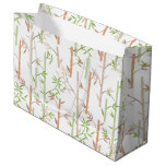 Bamboo Foliage Oriental Greenery Leaves Large Gift Bag