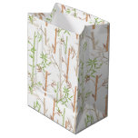 Bamboo Foliage Oriental Greenery Leaves Medium Gift Bag