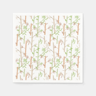 Bamboo Foliage Oriental Greenery Leaves Napkins