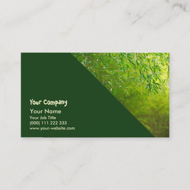 Bamboo forest business card (Front)