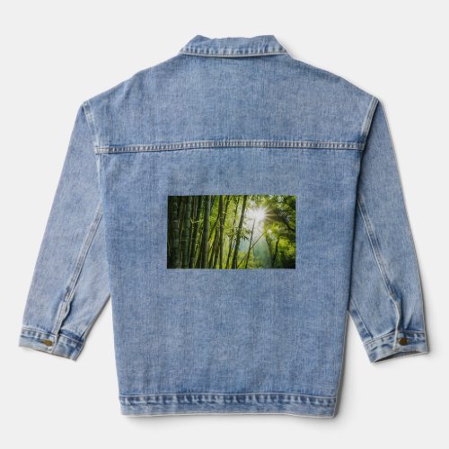Bamboo Forest  Denim Jacket