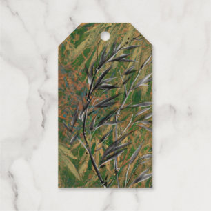 Bamboo forest foil gift tags