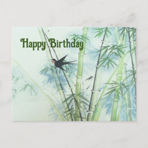 Bamboo Forest - green Postcard