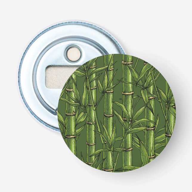 Bamboo forest in green bottle opener (Front)