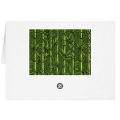 Bamboo forest in green cards (Back Horizontal)
