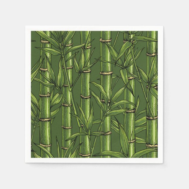 Bamboo forest in green napkins (Front)
