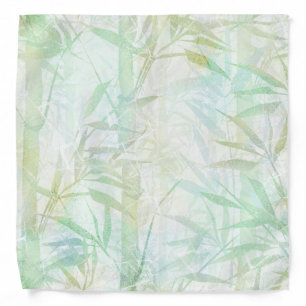 Bamboo forest in the fog. bandana