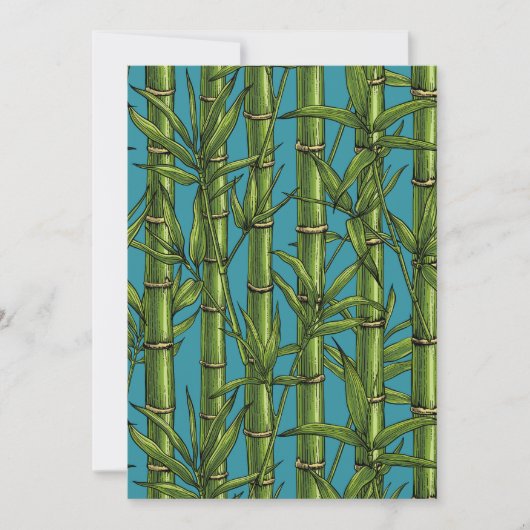 Bamboo forest on blue (Front)