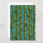 Bamboo forest on blue (Front/Back)