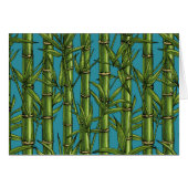 Bamboo forest on blue (Front Horizontal)