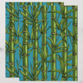 Bamboo forest on blue (Front/Back)