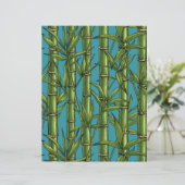 Bamboo forest on blue (Standing Front)