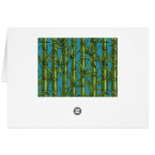 Bamboo forest on blue cards (Back Horizontal)