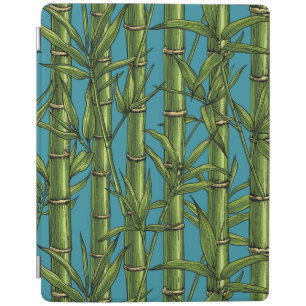 Bamboo forest on blue iPad smart cover