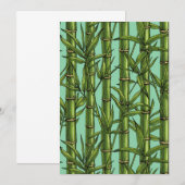 Bamboo forest on light blue (Front/Back)