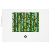 Bamboo forest on light blue cards (Back Horizontal)