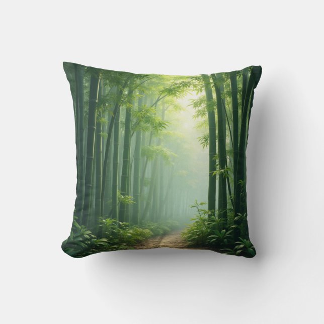bamboo forest pillow (Front)
