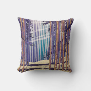 Bamboo Forest Throw Pillow