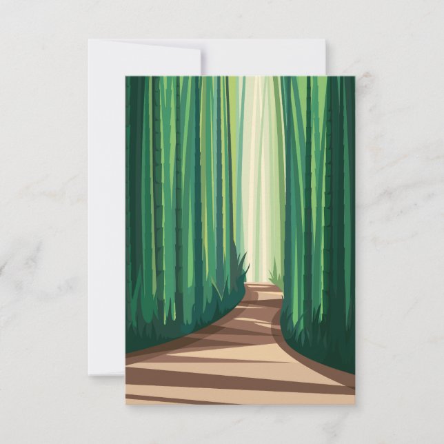 Bamboo forests thank you card (Front)