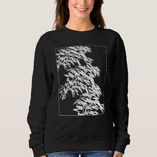 Bamboo Graphic Bamboo Silhouette Botanical White a Sweatshirt