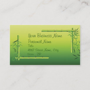 Bamboo Green Business Card