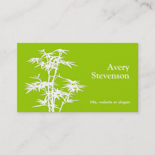 Bamboo Green Health Spa Business Card