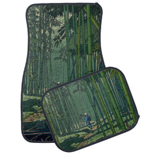 Bamboo Grove of Saga Fujishima Takeji 1952 Car Floor Mat